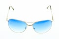 Close up of eye glasses isolated on white background Royalty Free Stock Photo