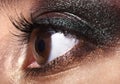 Close-up of eye make-up.