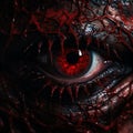 a close up of the eye of a zombie Royalty Free Stock Photo