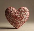 Wounded Heart, Healed: Symbol of Healing and Resilience Royalty Free Stock Photo