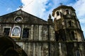 Close-up on the facade of Our Lady of Candelaria Parish Church in Silang, Cavite Province, Luzon island, Philippines