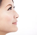 Close up face of a beauty asian woman