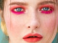Portrait of glamour girl with bright makeup. Royalty Free Stock Photo