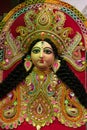 Close up of face of Hindu Goddess Durga