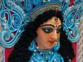 Close up of face of Hindu Goddess Durga