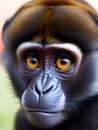 close up of a face of a monkey, Ai Generated