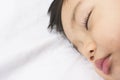Close up Face of sleeping baby . Royalty Free Stock Photo