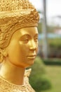 Close up face Thai style angel statue Royalty Free Stock Photo