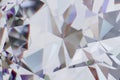 Close up of facets of a diamond