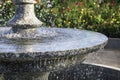 Close-up of a falling water in the fountain Royalty Free Stock Photo