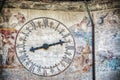 Close up of famous Pisa clock Royalty Free Stock Photo
