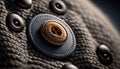 Close up fashion garment in black denim material generated by AI Royalty Free Stock Photo