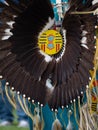 Close Up of a Feather Bustle Worn by a Native American Man at the Little Shell Chippewa Pow Wow in Great Falls, Montana