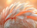 Close-up of feathers in soft light Royalty Free Stock Photo