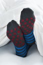 Close-up Of Feet With Socks Royalty Free Stock Photo