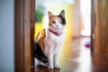 Close up of a female calico cat Royalty Free Stock Photo