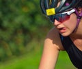 Close up of Female Triathlete Royalty Free Stock Photo