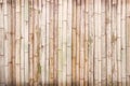 Fence wall bamboo wood vertical seamless patterns natural space on background Royalty Free Stock Photo