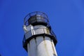 Close up of the Fenwick Island Lighthouse light