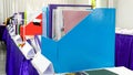 Close up file folder containing files and documents Royalty Free Stock Photo