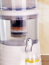 Close up of a filter system of water purifier on a kitchen background Royalty Free Stock Photo