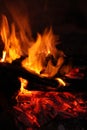 Close up of a fire Royalty Free Stock Photo
