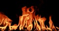 Close-up Fire flame abstract background