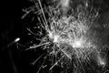 A close up of a firework display with the sparks flying in all directions Royalty Free Stock Photo
