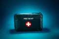 Close up of first aid kit. Royalty Free Stock Photo