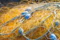 Close-up of a fishing net Royalty Free Stock Photo