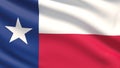 State of Texas flag. Flags of the states of USA. Royalty Free Stock Photo