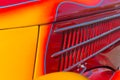 Close up of the flames on a vintage hot rod Royalty Free Stock Photo