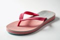 Close up of a flip flop, sole detail visible, white backdrop, object, flip flop, summer Royalty Free Stock Photo