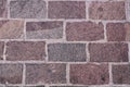 Close-up of a floor made from small rectangular bricks Royalty Free Stock Photo