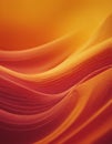 Abstract Orange Silk Waves Royalty Free Stock Photo