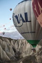 Close-up of flying air balloon