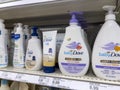 Seattle, WA USA - circa August 2022: Close up focus on Dove baby wash products for sale inside a Target retail store