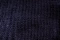 Close up of fold dark blue knit sweater fabric Royalty Free Stock Photo