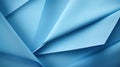 Close-Up of Folded Blue Origami Paper: Minimalistic and Superb Clean Image AI Generated