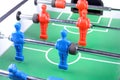 Close up of a foosball