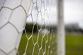 Close Up Of Football Net In Stadium Royalty Free Stock Photo