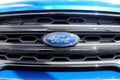 Close up of the Ford logo on a car Royalty Free Stock Photo