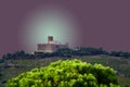 Old fort under a dark sky Royalty Free Stock Photo