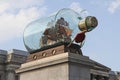 Close up of the fourth plinth at Trafalgar Square