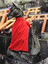 Close-up of a Fox statue at Fushimi Inari Taisha