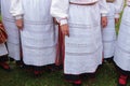 Close-up of a fragment of an Estonian folk costume Royalty Free Stock Photo