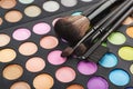 Close-up fragment of a make-up kit Royalty Free Stock Photo