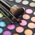 Close-up fragment of a make-up kit Royalty Free Stock Photo