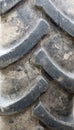 Close up Fragment of wheel tractor tire Royalty Free Stock Photo