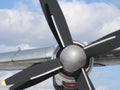 Close-up of fragments and details of the old aircraft Royalty Free Stock Photo